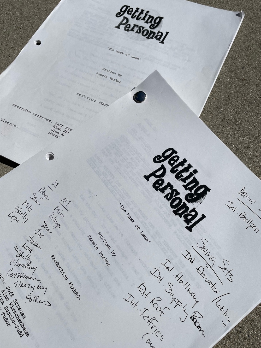 LOT of 2* Getting Personal 90s TV Series Vivica Fox Cryer Production Used Script